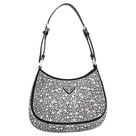 sparkling prada bag|Prada pink rhinestone bag.